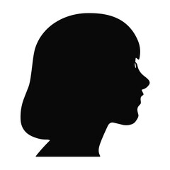 Woman avatar silhouette