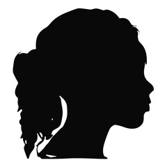 Woman avatar silhouette