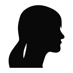Woman avatar silhouette