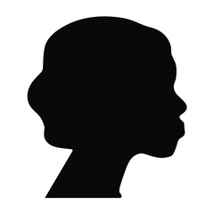 Woman avatar silhouette