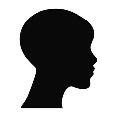 Woman avatar silhouette