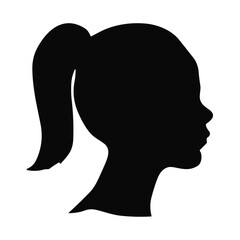 Woman avatar silhouette