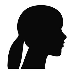 Woman avatar silhouette
