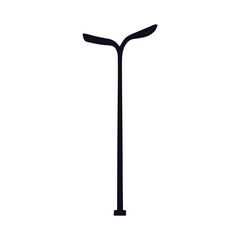 Street lamp silhouette