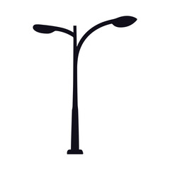 Street lamp silhouette