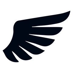 Stylized wing emblem