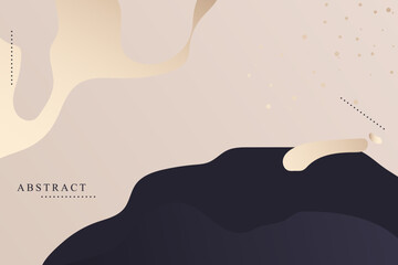 Obraz premium Modern golden abstract universal background templates design. Minimalist aesthetic.