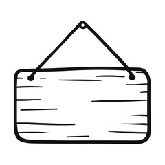 Wooden Signboard Doodle