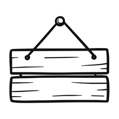 Wooden Signboard Doodle