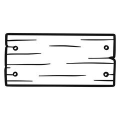 Wooden Signboard Doodle