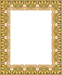 An ornate, antique golden picture frame with a vintage floral pattern