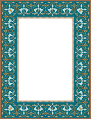 Obraz premium Antique golden ornate frame on a white background