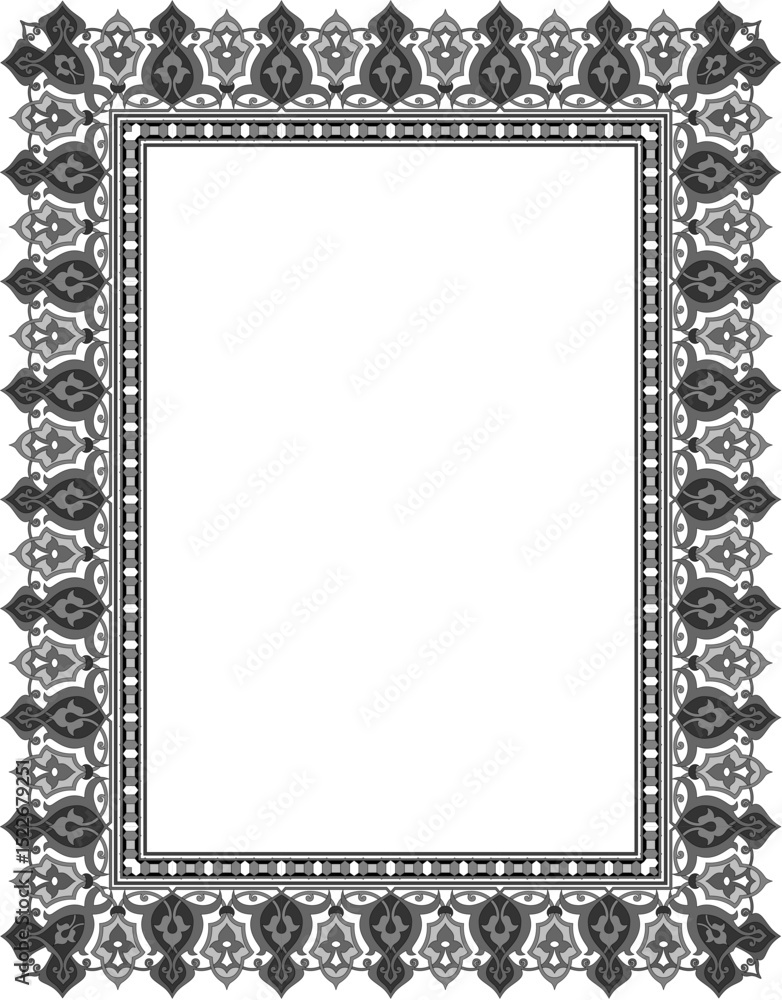 Poster ornate border design: an elegant border with intricate patterns and a touch of classic, adding a tou