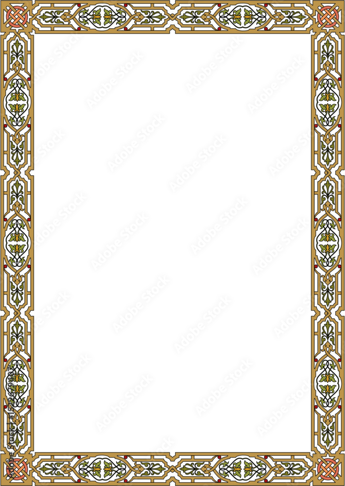 Poster ornate golden frame: an elegant, ornate frame with intricate gold detailing and a celtic knotwork bo