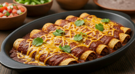 Delicious Homemade Beef Enchiladas Mexican Food Recipe Authentic Cuisine