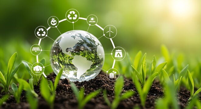 Stock Market Analysis Over New York City Skyline at Sunset Financial Data Visualization and Business Investment Concept