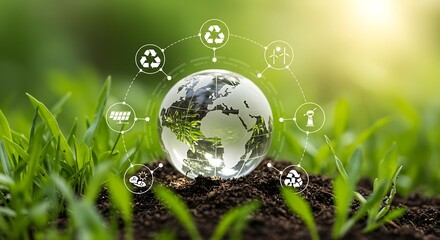 Wind Turbine with Financial Chart Overlay at Sunset Representing Sustainable Energy Investment and Economic Growth in Renewable Sector