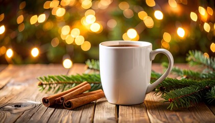 Obraz premium Cozy Christmas Mug of Warmth