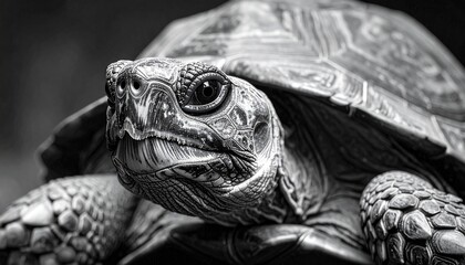 detailed close up image of a turtle