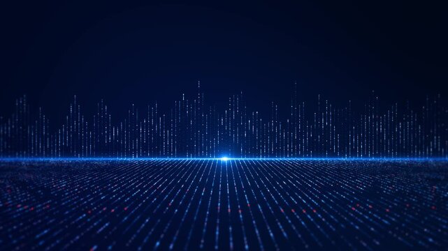 Technology Data Network, digital network background light streams speed data transfer. big data, block chain connections. Cybersecurity information technology matrix. science algorithm Neural flow