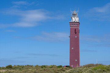 Westhoofd lighthouse near Ouddorp, Netherlands