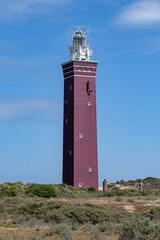 Westhoofd lighthouse near Ouddorp, Netherlands