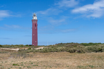 Westhoofd lighthouse near Ouddorp, Netherlands