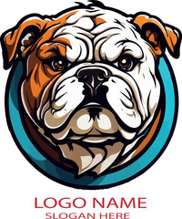 Bulldog Mascot logo icon vector .
