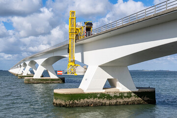 The Zeelandbrug (Zeeland Bridge). With a total length of 5,022 meters it is the longest bridge in the Netherlands.