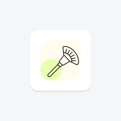 Fan Brush, vector, pixel perfect, illustrator file