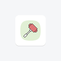 Sponge Brush, vector, pixel perfect, illustrator file