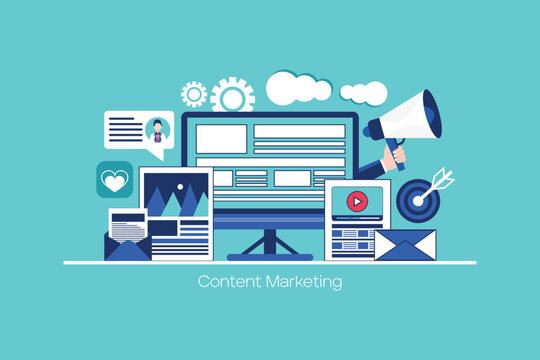 Content marketing concept