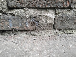 black and orange gray brick wall texture background there are many photo models