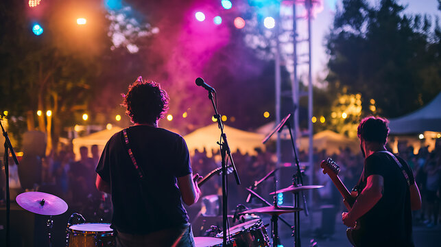 The Beaker Street Festival bursts with life during a summer outdoor concert, where alternative and indie music blend seamlessly on a vast festival stage.