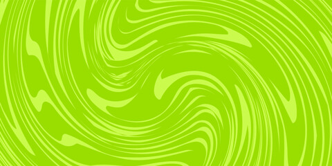 Fototapeta premium Abstract green background with hypnotic wavy lines pattern. Fresh and natural background