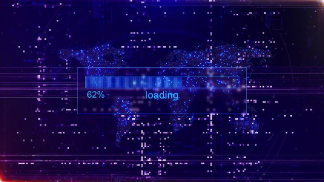 Animation digital data processing system hacked System hack security breach computer hacking warning message alert. cyber security cyberattacks unauthorized access data 3D 4K system error security