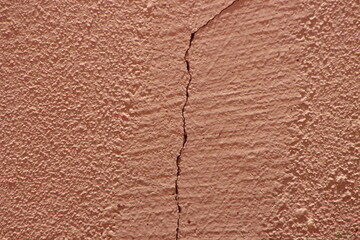 A close-up shot of a cracked wall