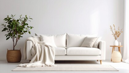modern living room with sofa