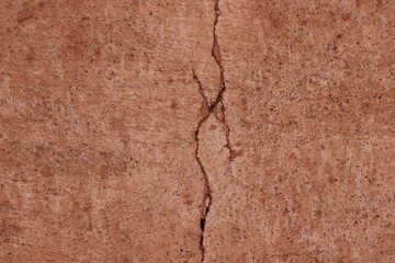 A close-up shot of a cracked wall