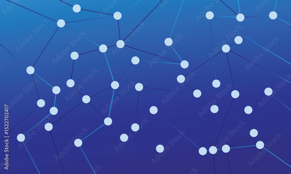 Poster abstract digital background of points, lines and triangles. glowing plexus. big data. network or con