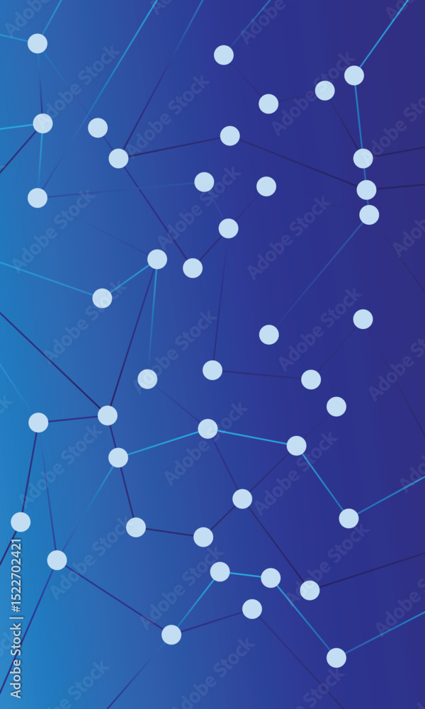 Poster abstract digital background of points, lines and triangles. glowing plexus. big data. network or con