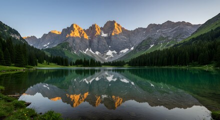 Majestic New Zealand Alps Reflection