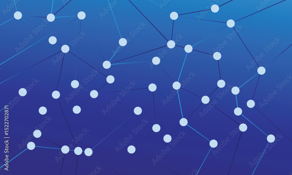 Poster abstract digital background of points, lines and triangles. glowing plexus. big data. network or con