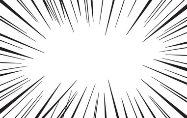 Naklejka premium speed lines, comic, manga, burst, effect, motion, lines, background, monochrome, black and white, graphic, illustration, design, element, vector, radial, abstract, retro, style, dynamic, action, energ