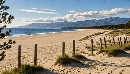 Obraz premium Le paysage côtier idyllique