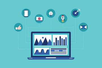 Digital marketing agency concept