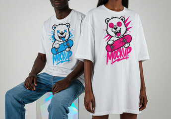 T-shirt Set Mockup