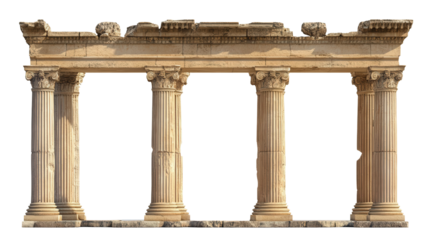 Stone pillar castle gate