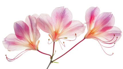 Fototapeta premium Bauhinia guianensis rare flower Transparent background, PNG file