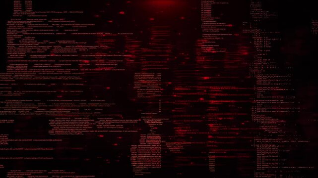 Virus code and software hack Error signal concept. Cyber security Abstract digital glitch effect with noise 4K background. Error signal loop. Virus code and software hack concept. Cyber security. 3D